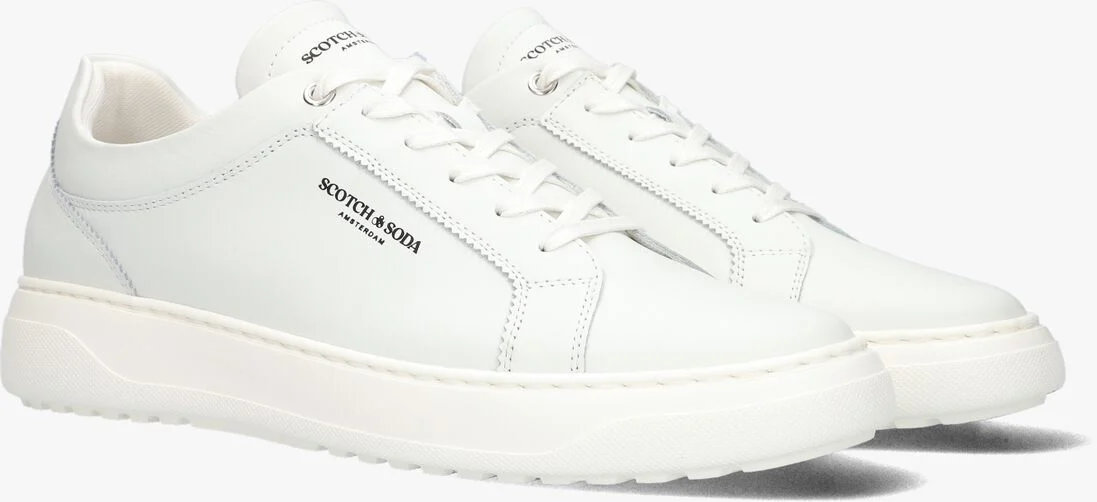 SCOTCH & SODA witte scotch & soda lage sneakers duran