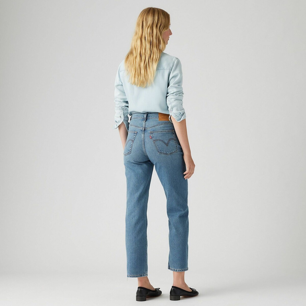 Calça jeans Levi's Ribcage reta até o tornozelo