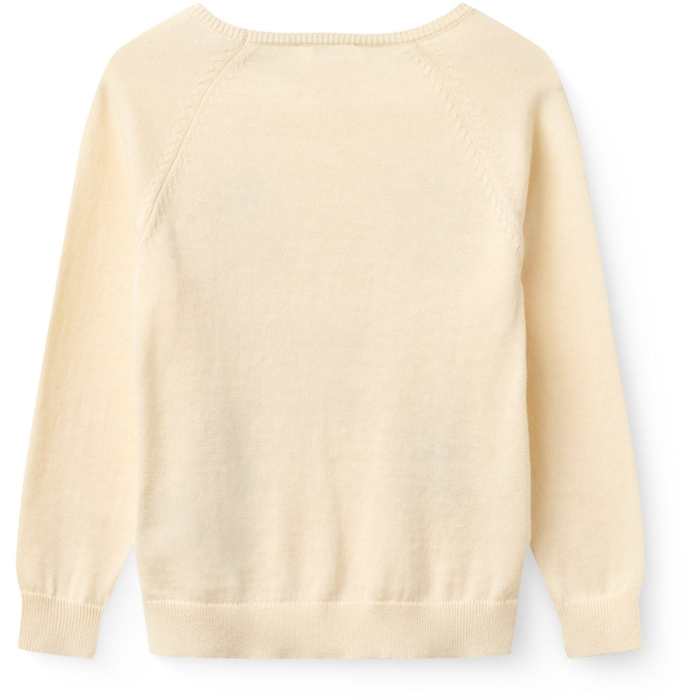 Køb COPENHAGEN COLORS Cream Comb. Pull Over W. Embroidery