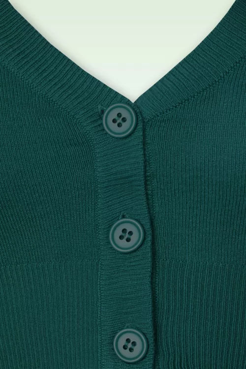 Mak Sweater Shela cropped vest in pauwgroen