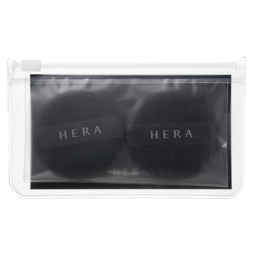 HERA - Zwarte kussen foundation puff set