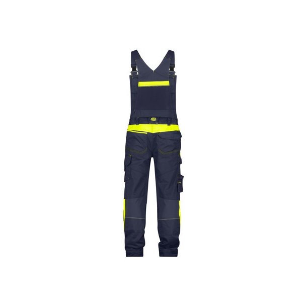 400166 Dassy Ulsan overalls midnatsblå - flour gul