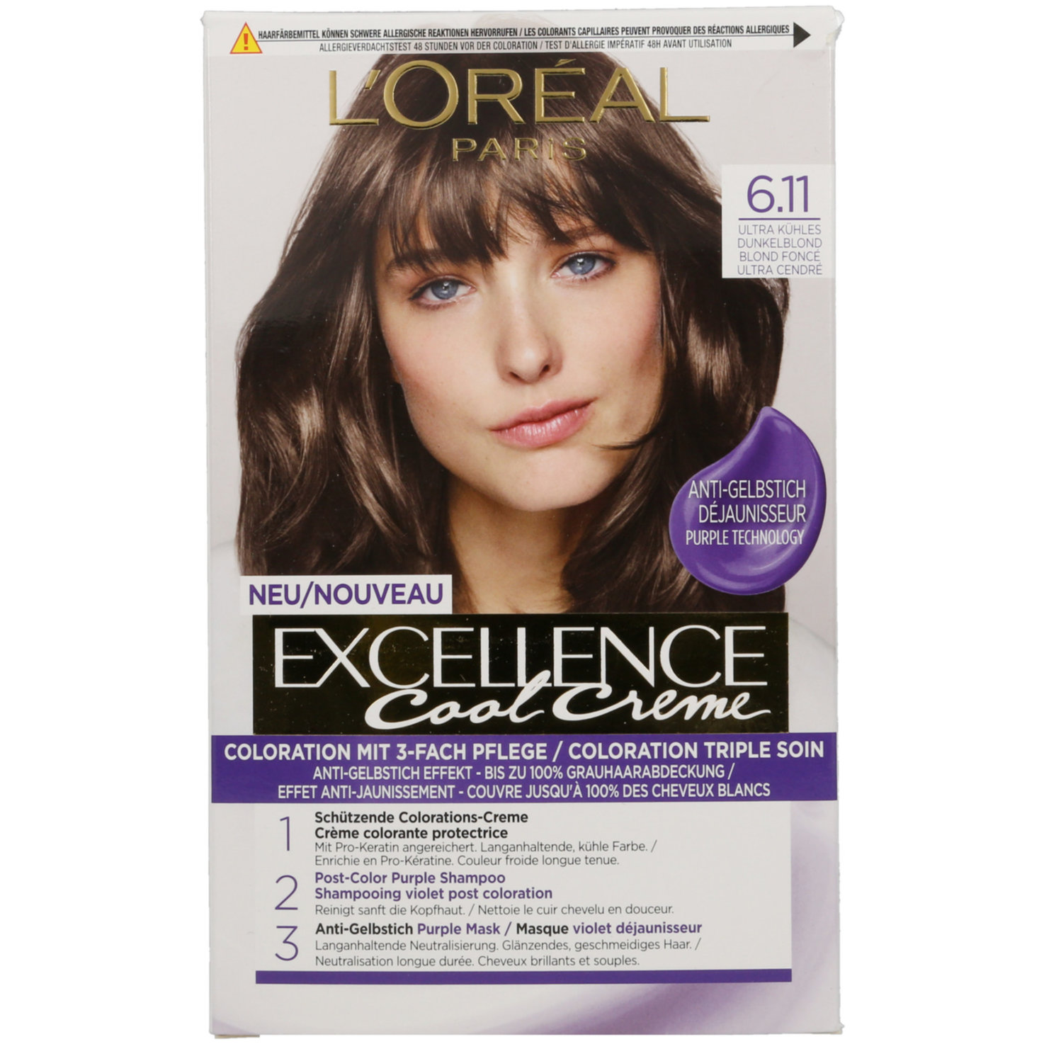 Excellence Cool 6.11 Kühles Dunkelblond