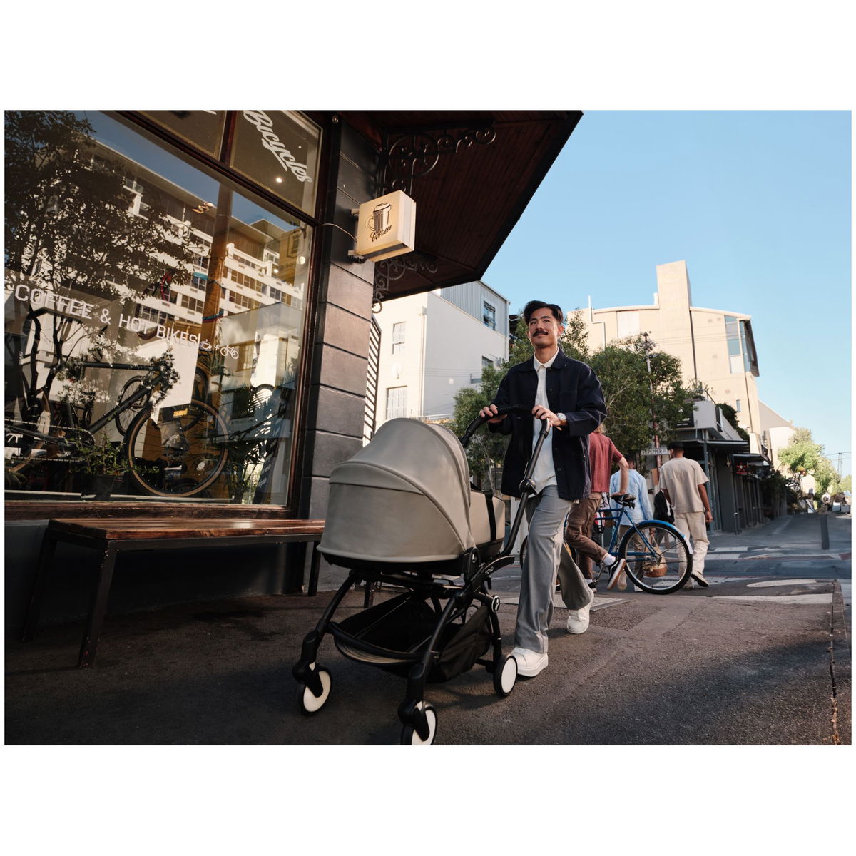 STOKKESTOKKE   YOYO³ 6+ white mit Liegewanne toffee