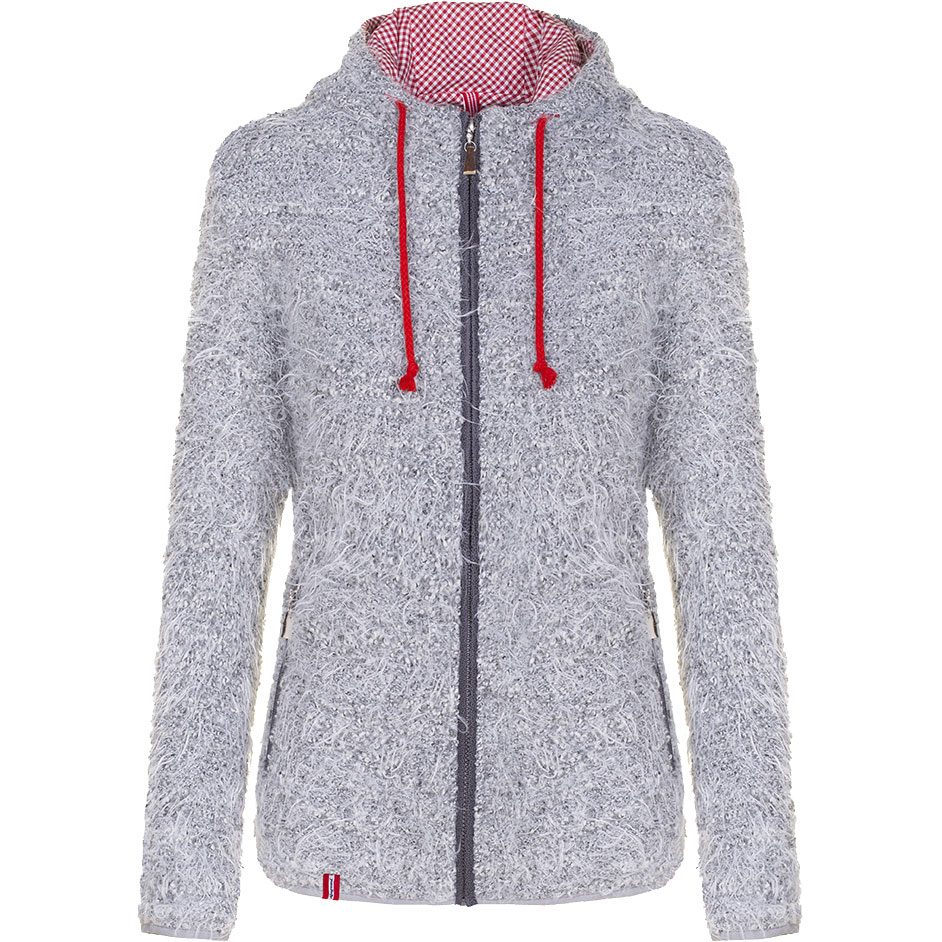 Almgwand Möselkopf Kapuzenjacke Damen grau