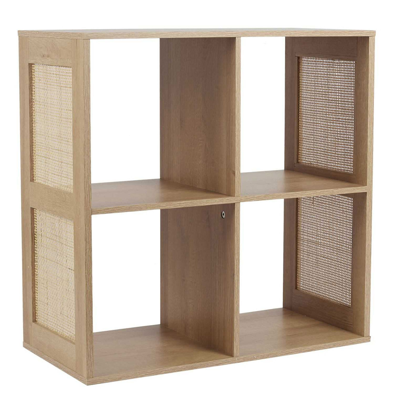 Home Deco Factory Rangement modulable 4 cases Bali marron - 66x66x32 cm
