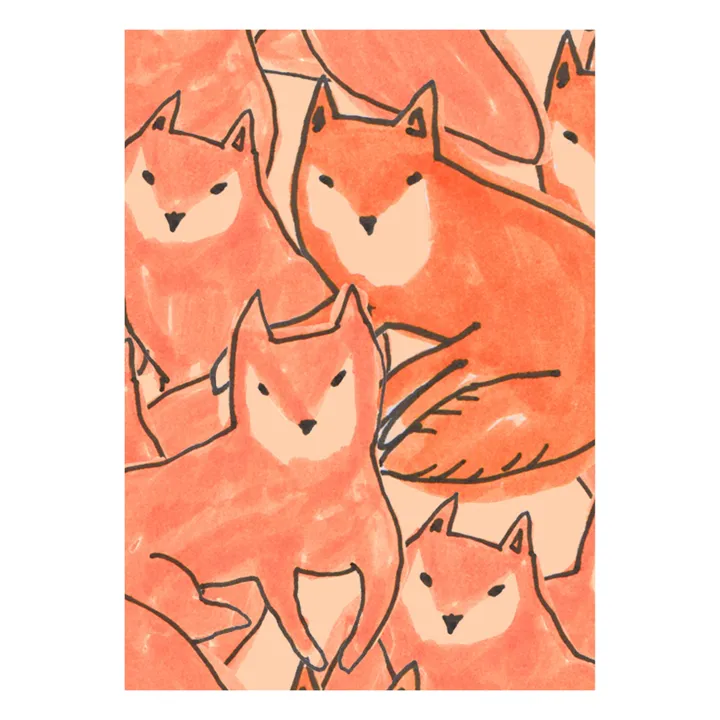Season Paper Papier peint Fox croud