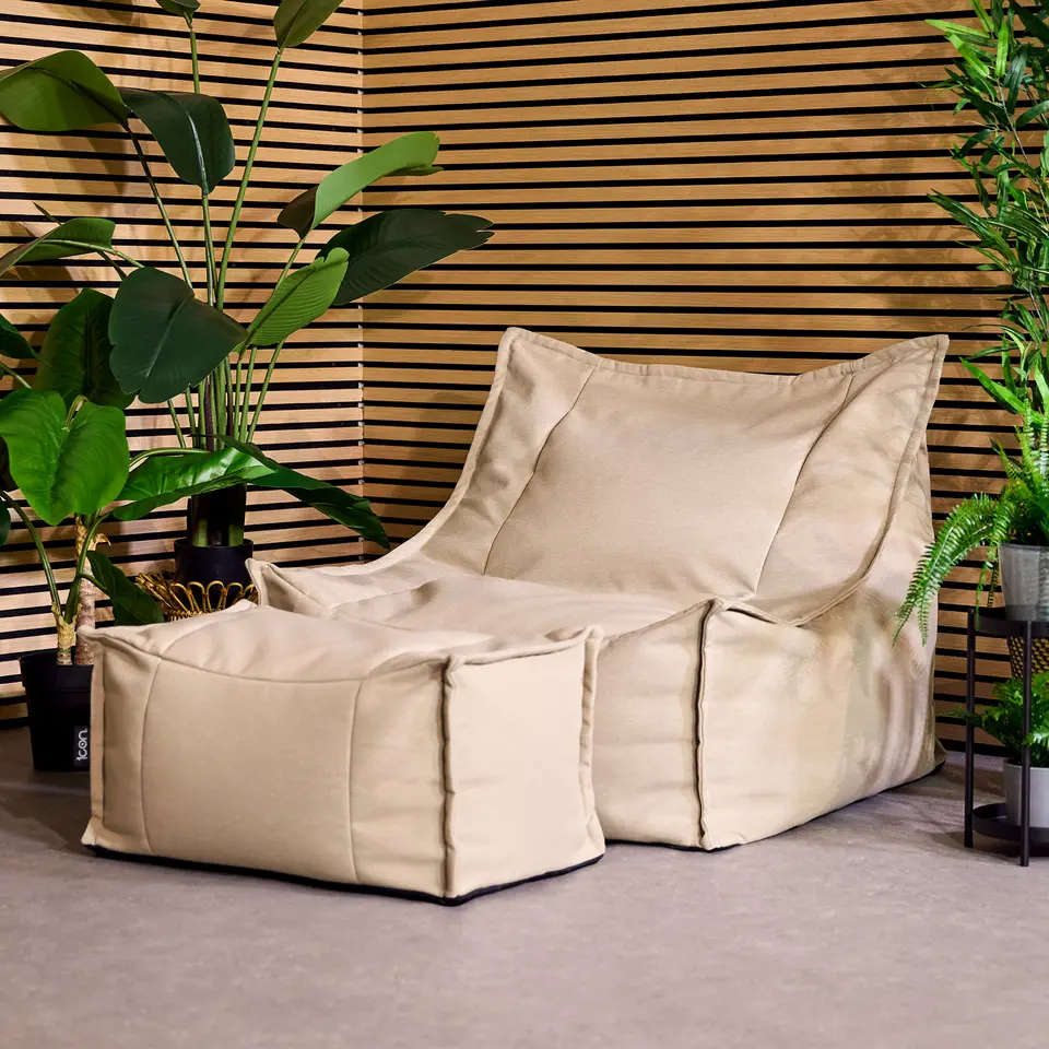 icon Zitzak en Poef Alto - Zitzak Fauteuil Buiten - Beige