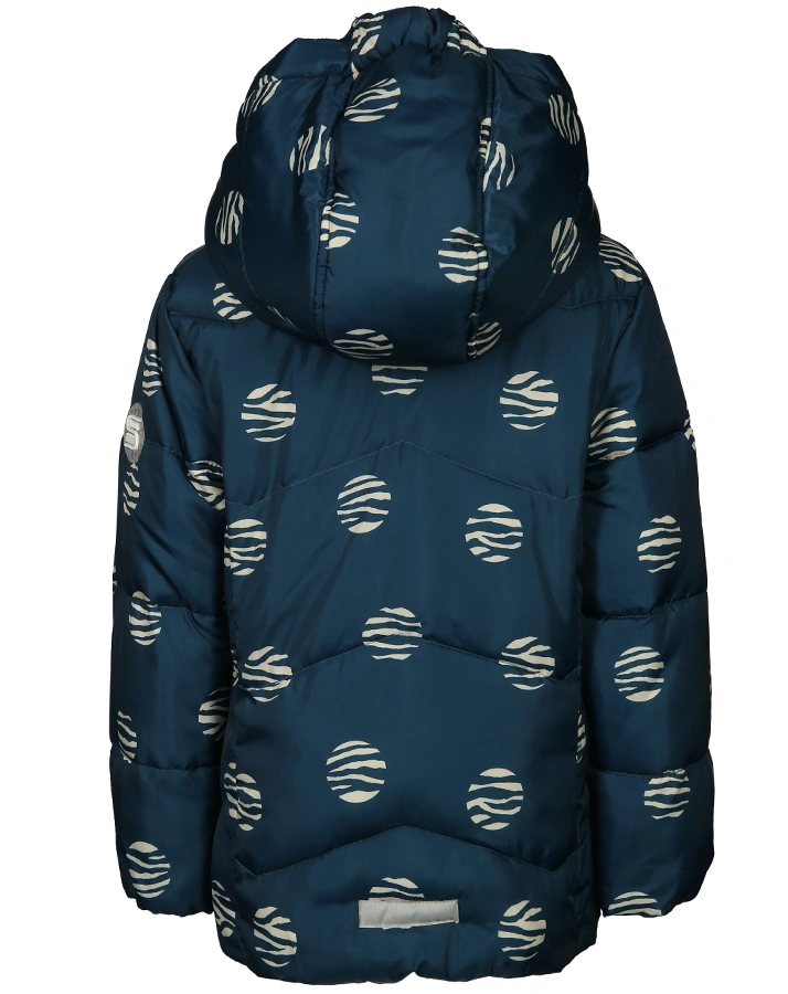 Steppjacke CRAZY ZEBRA in blue ink