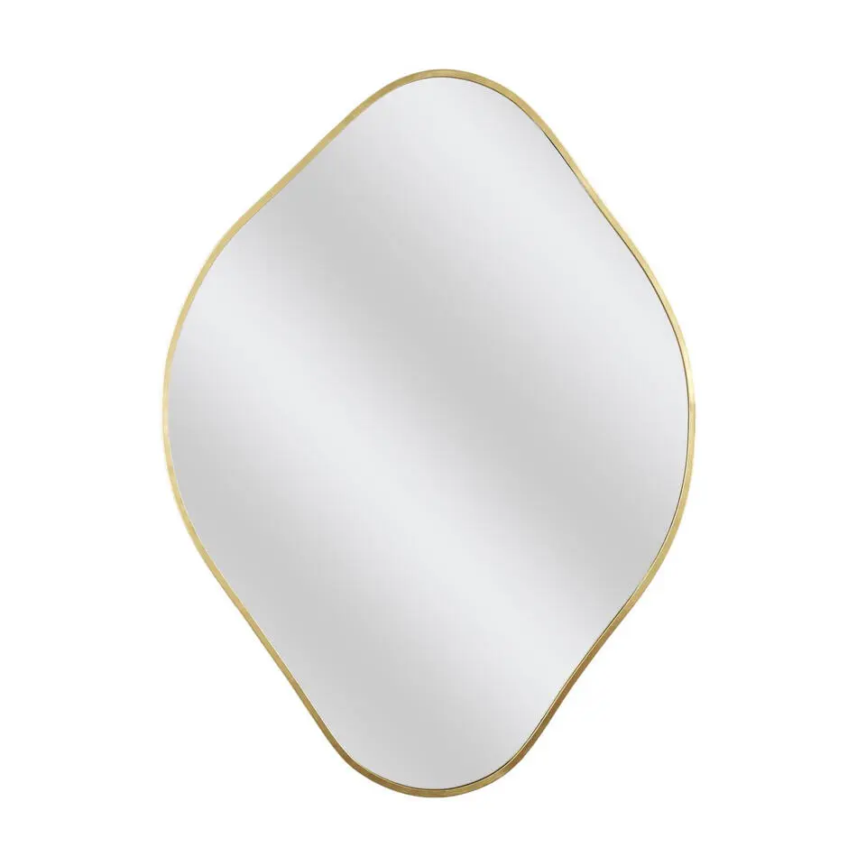 Home Deco Factory Spiegel - goud - 44 x 60 cm - wandspiegel