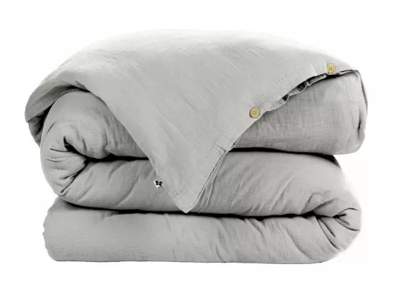 OUREA - Housse de Couette 140x200cm Gaze de Coton Nuage