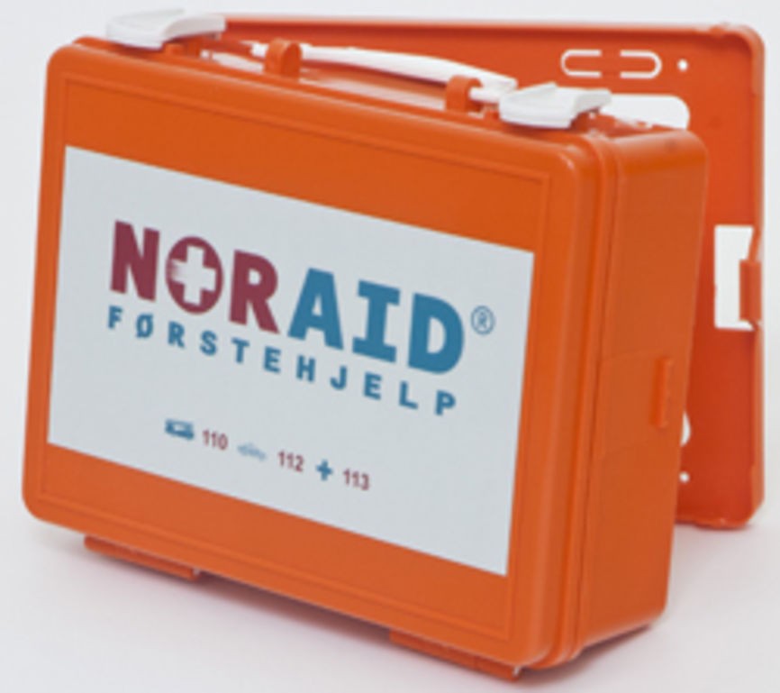 Noraid liten førstehjelpskoffert med innhold