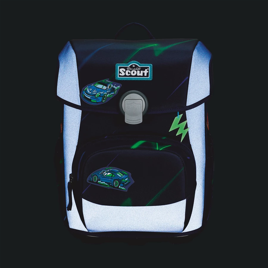 Scout Neo Exklusiv Superflash - Schulranzen Set 4tlg. City Lights