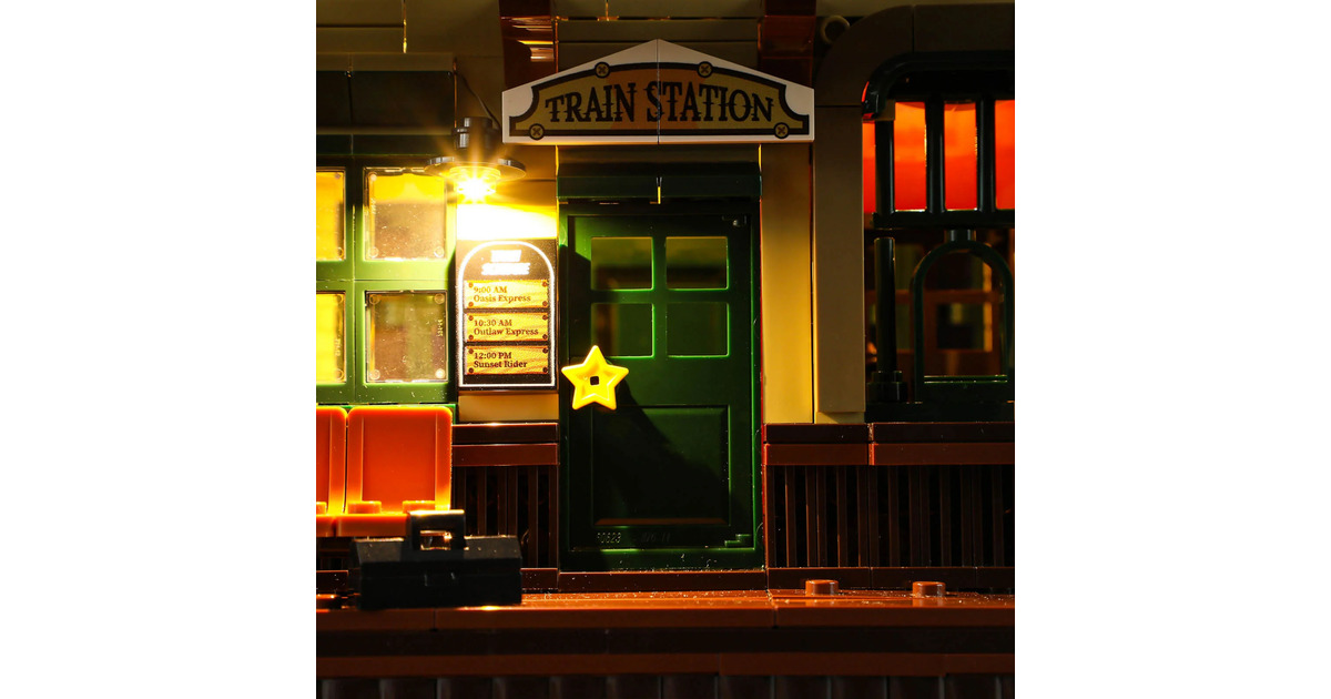 LumibricksThe Old West - West Train Station Constructiespeelgoed  (F9039)