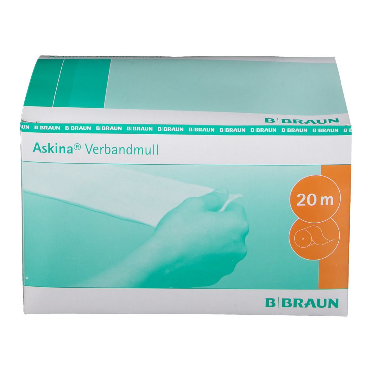 Askina® Verbandmull 10 cm x 20 m unsteril 8 lagig