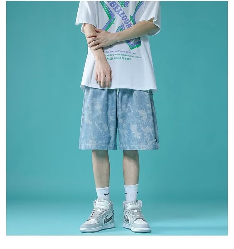 farrahces - Shorts met trekkoord en letters