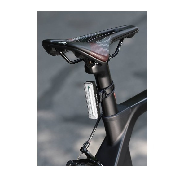 Wiederaufladbares USB Velo Rücklicht Fahrrad LED Warnlicht IPX4 - Rot