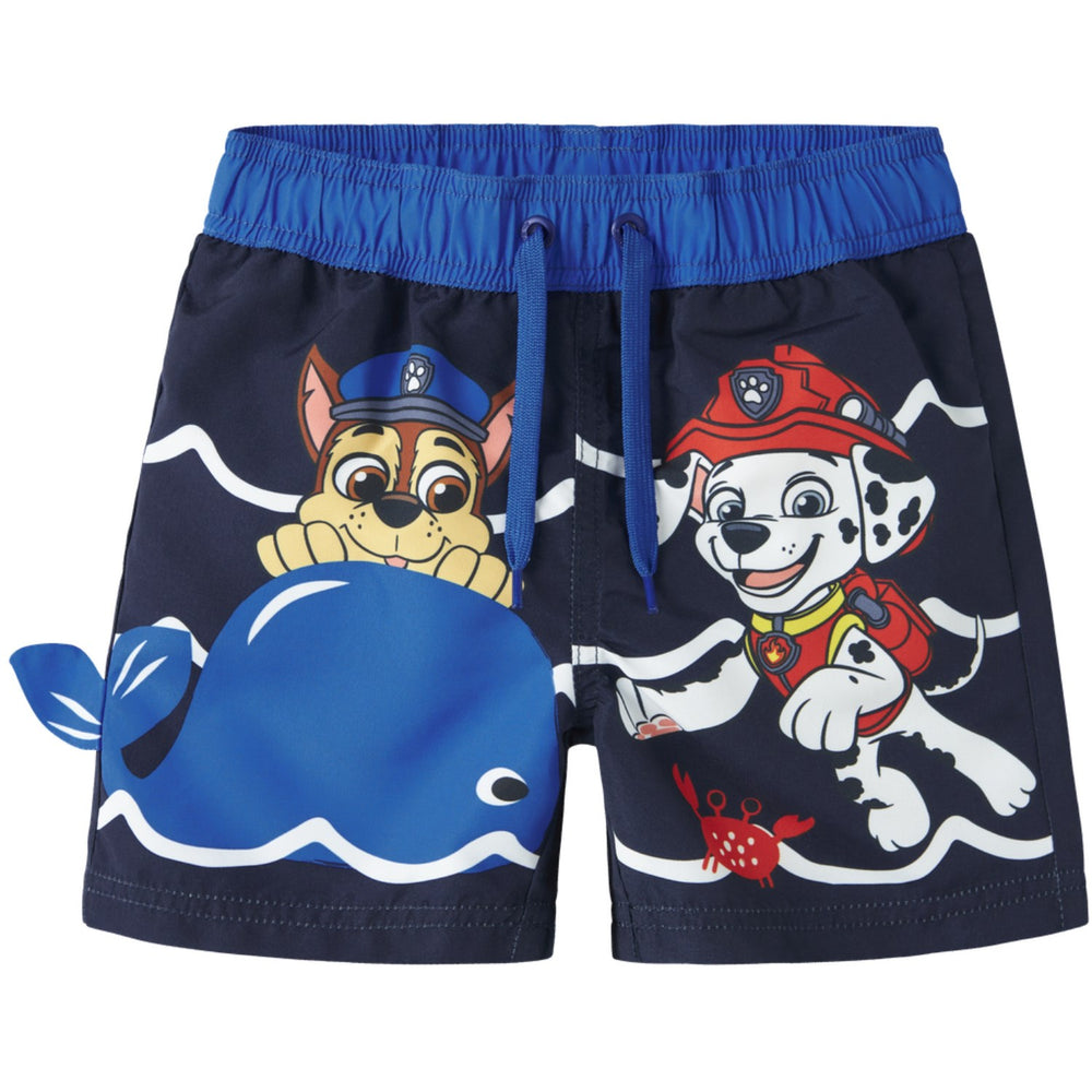 Køb Name It Navy Blazer Nmmmiki Paw Long Swimshorts Cplg