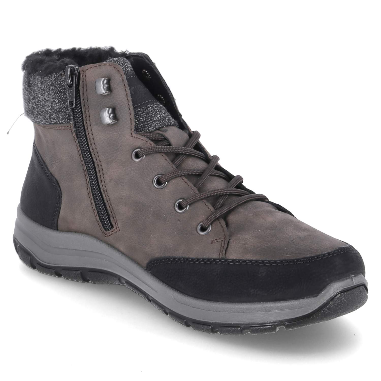 Rieker Winterboots - schwarz/moro/granit