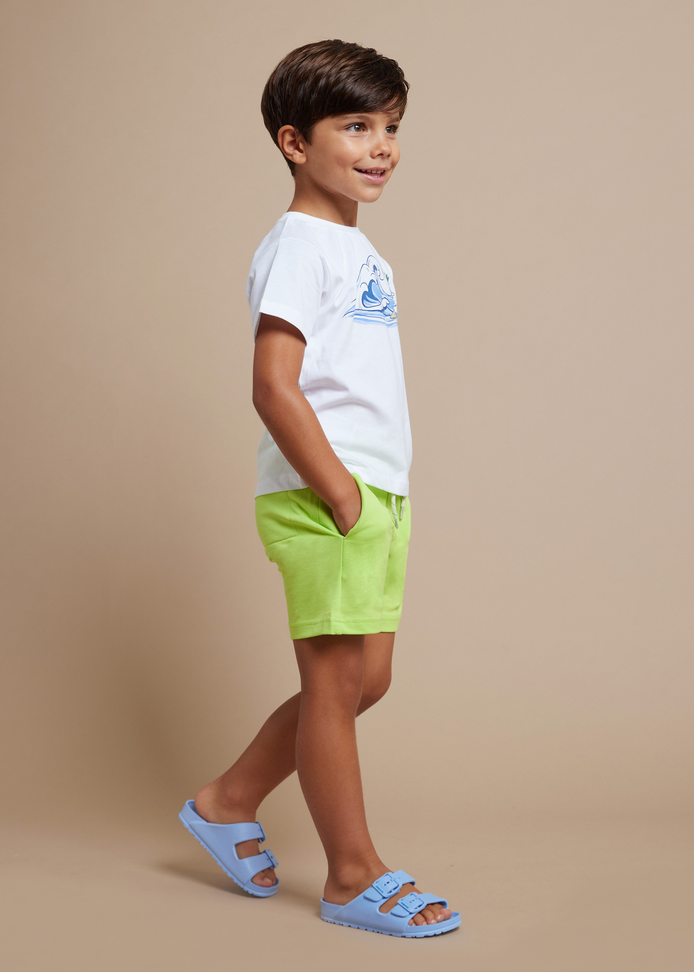 Conjunto de algodão de alta qualidade com duas peças para meninos.