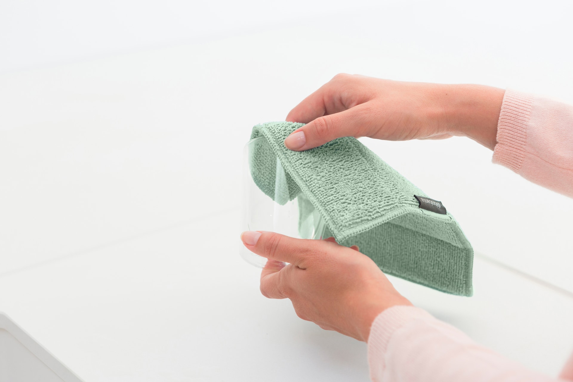 brabantia Microfaser Reinigungstücher SINKSIDE 3er Set grün/grau