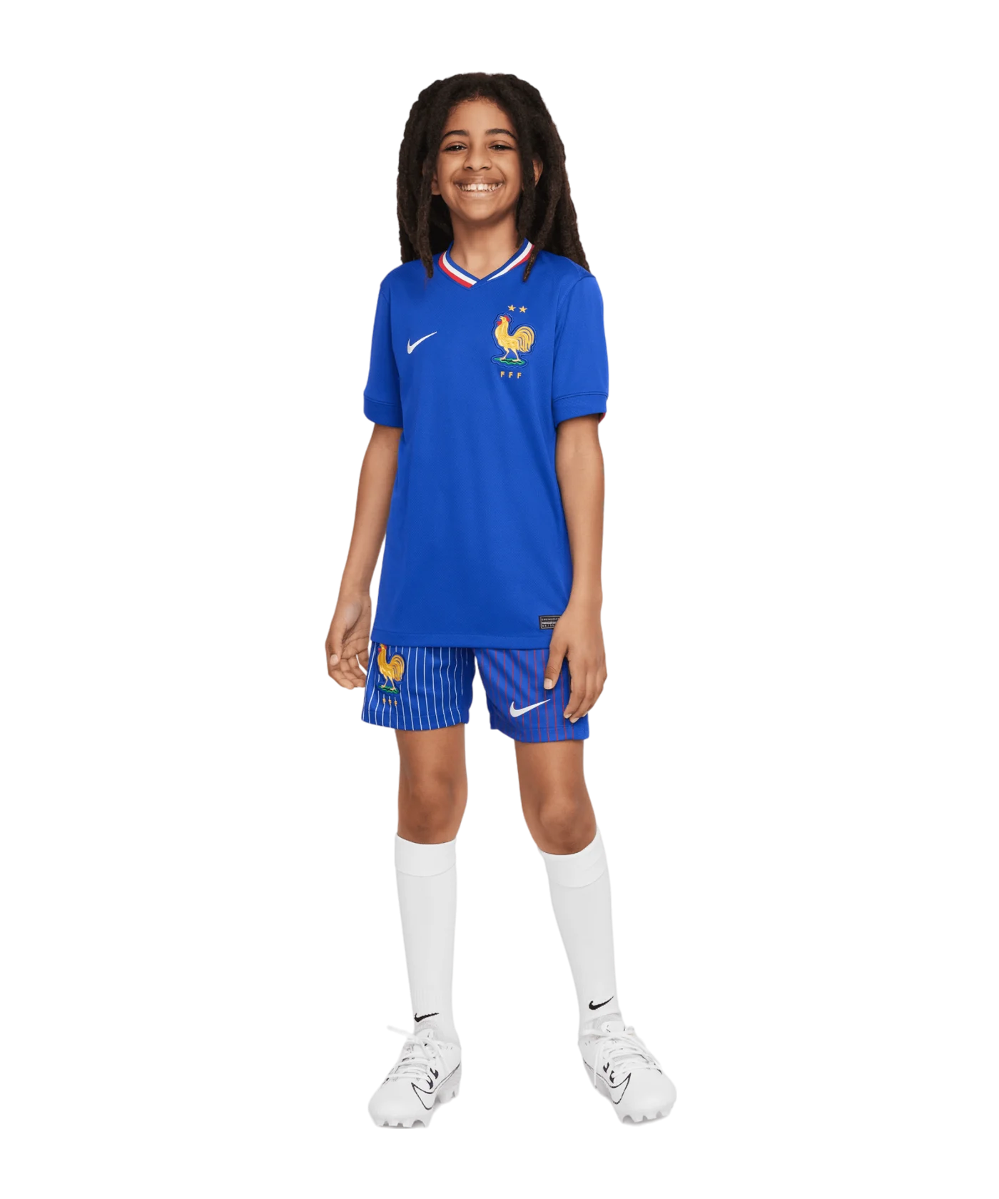 Nike Frankreich Trikot Home EM 2024 Kids Blau F452