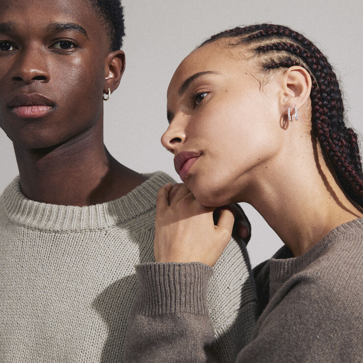 Pilgrim AMIRI recycled earrings silver-plated Sølv