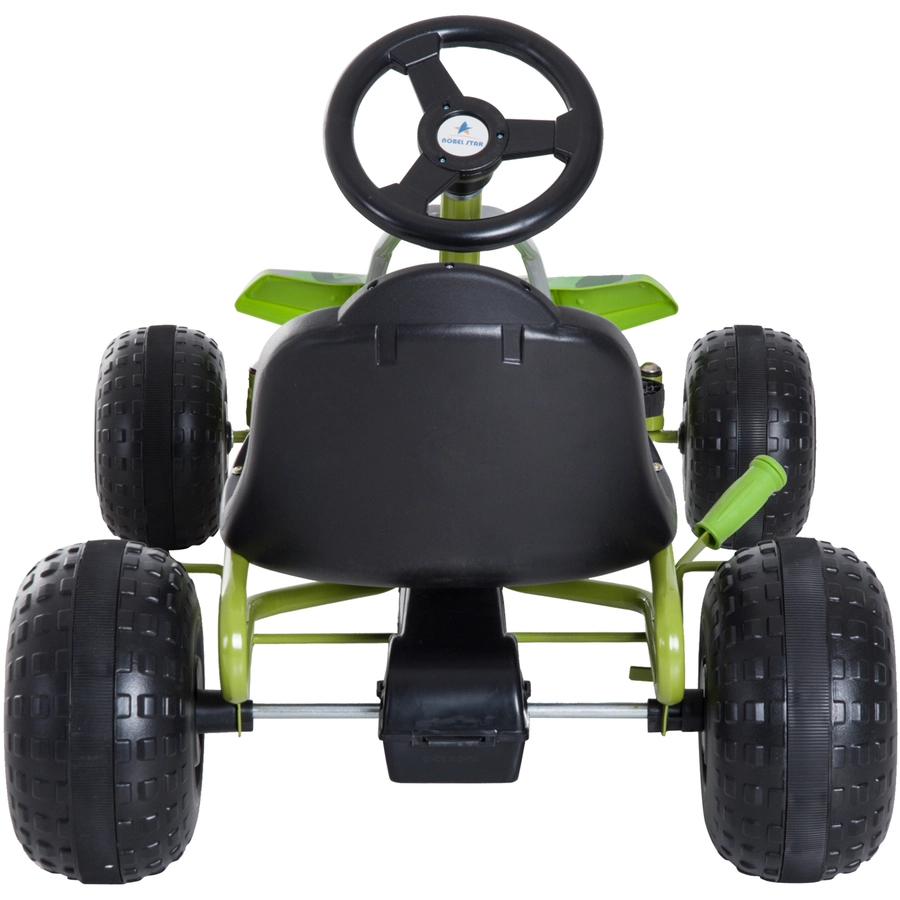 HOMCOM Tretauto mit Handbremse grün