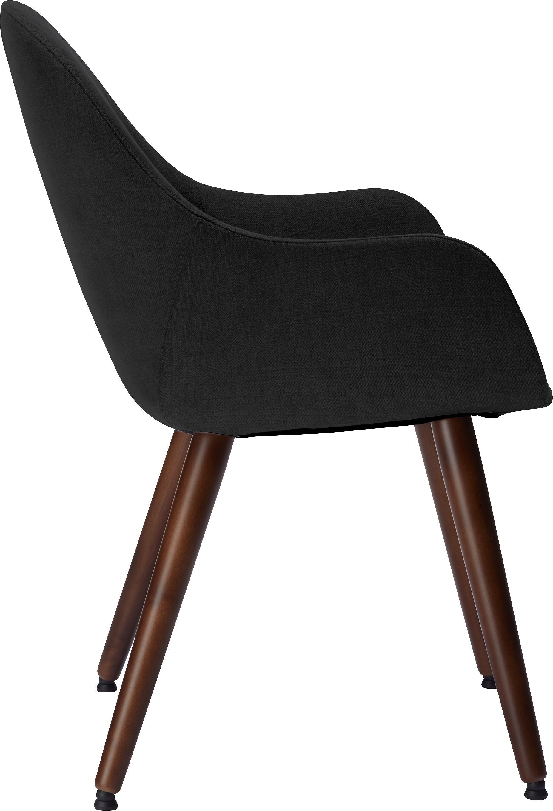 LAYLA Stuhl - Schwarz / B: 56.0 cm x T: 60.0 cm x H: 84.0 cm