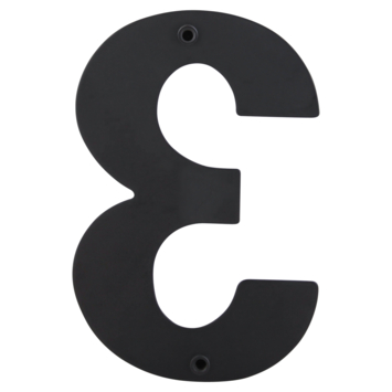 GAMMA Huiscijfer zwart RVS nummer 3