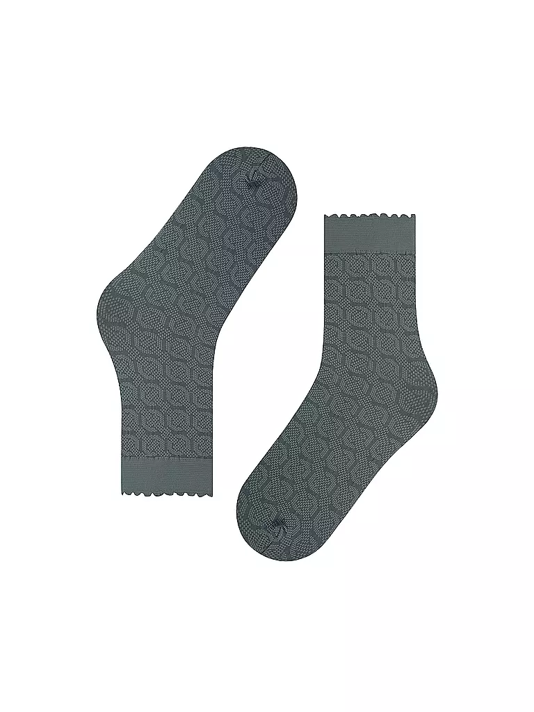 FALKE Socken HOARDING HONEY flintstone grau