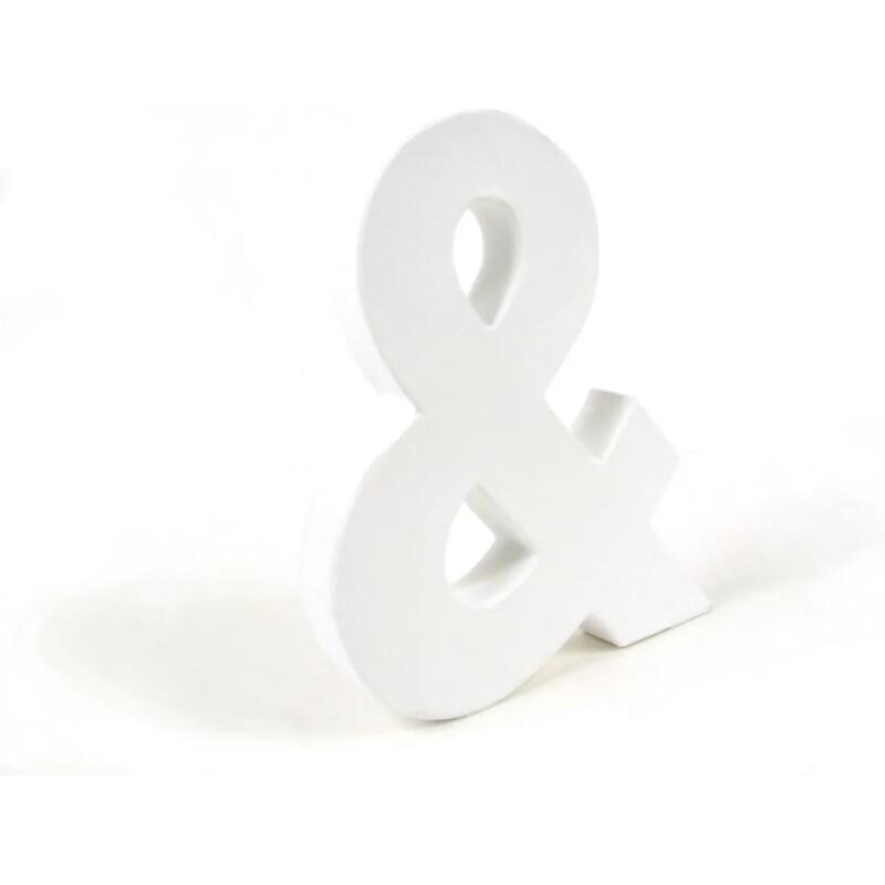 Lettre & 20,5cm - Blanc