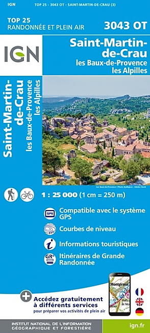 IGN - TOP25 3043OT ST MARTIN DE CRAU 1 25 000