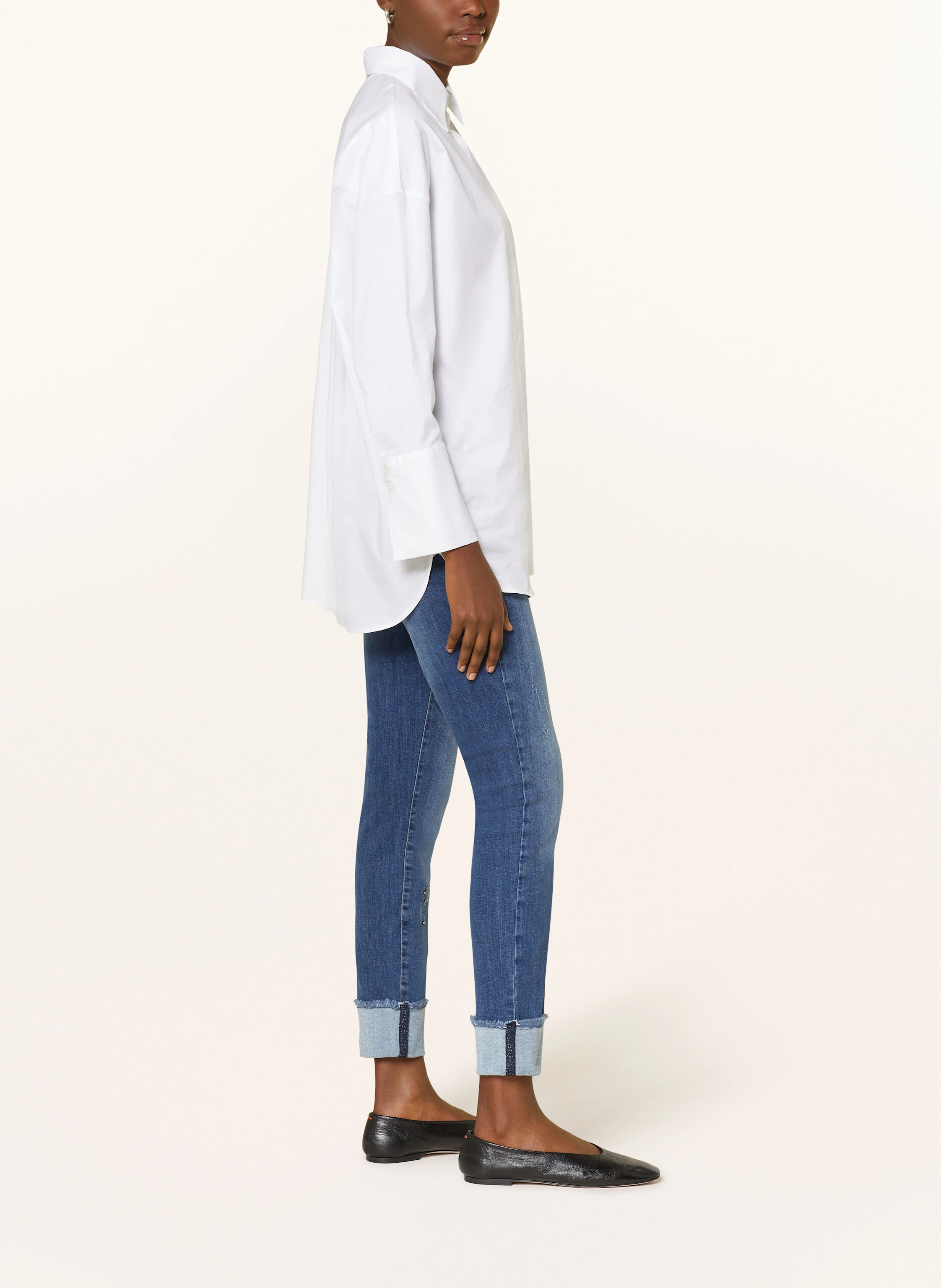 monari Jeans mit Schmucksteinen