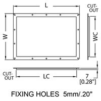 Penn Elcom D2115k schotel voor tourlabels 18x13 cm zwart