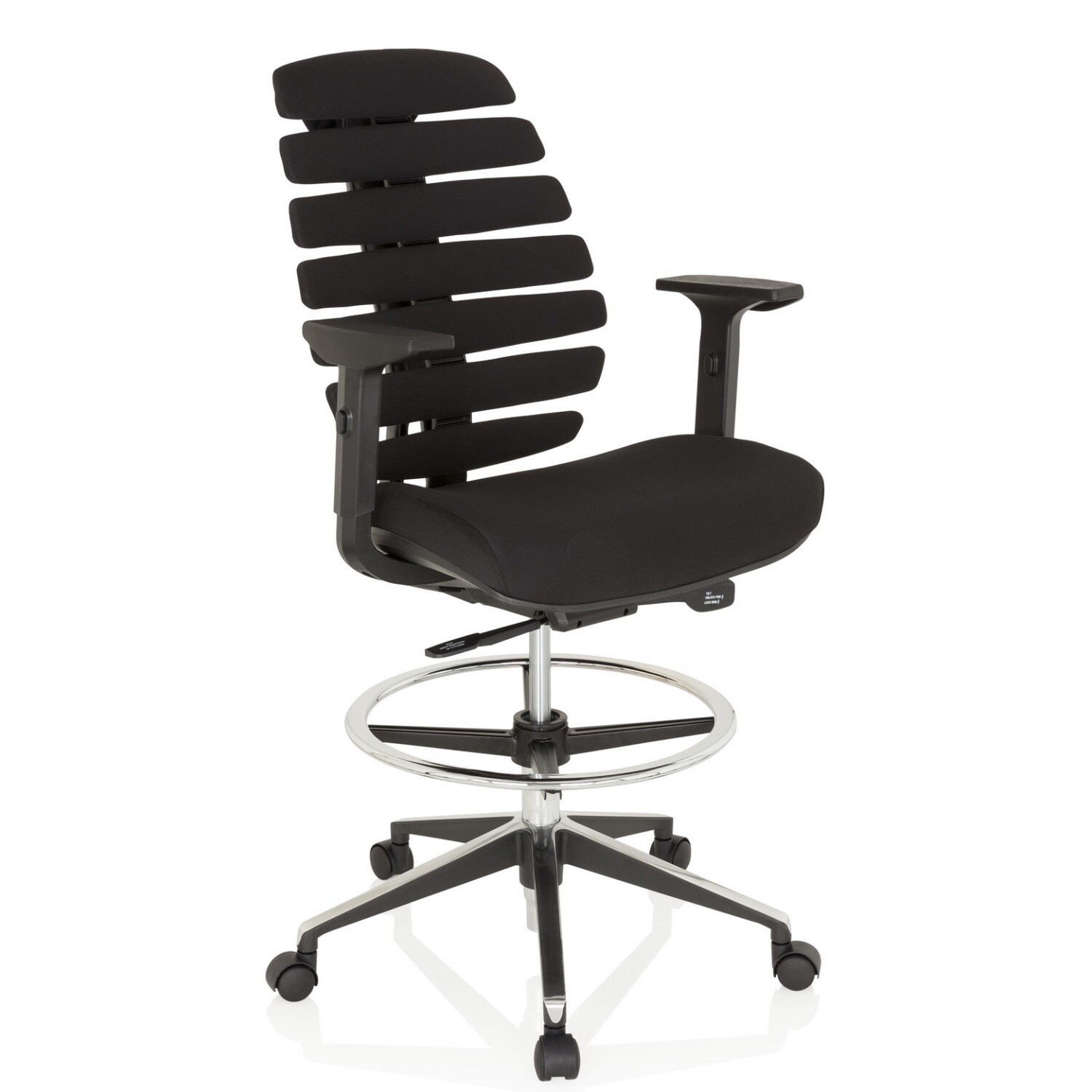 Counterstuhl ERGO LINE II WORK Stoff mit Armlehnen (höhenverstellbar) hjh OFFICE