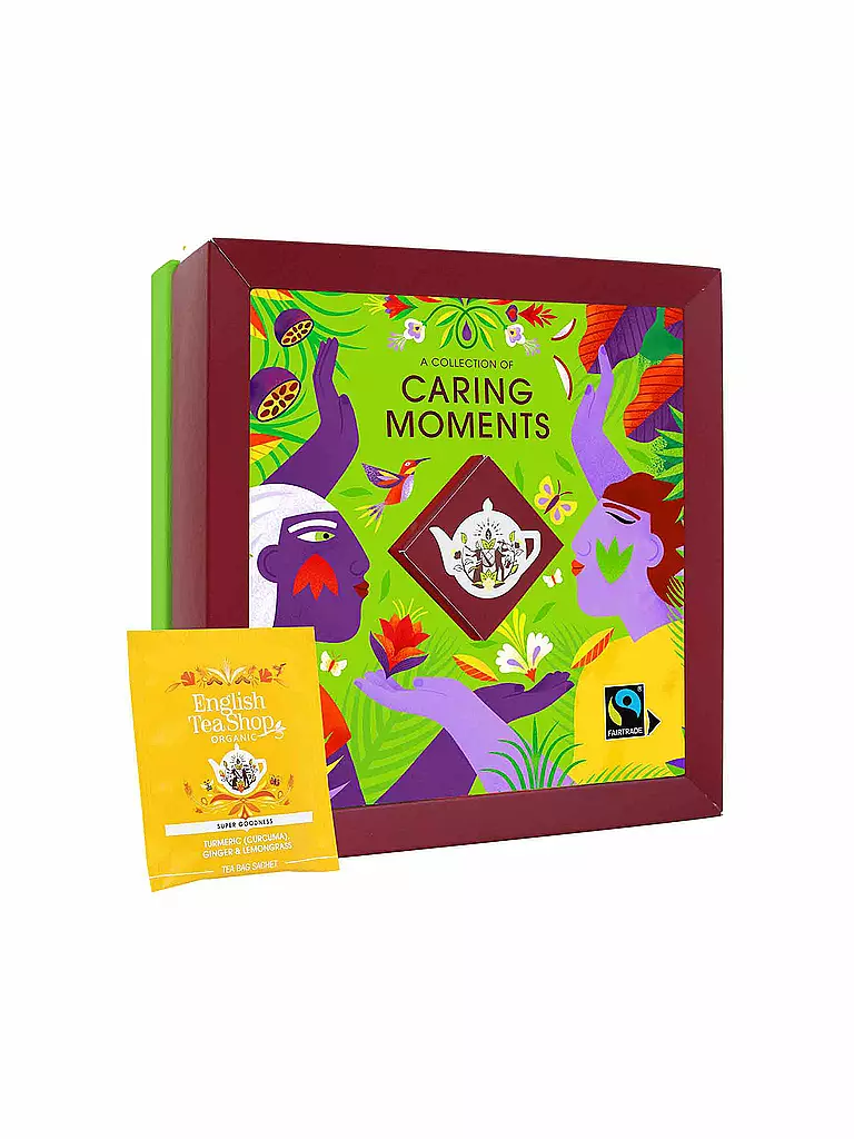 ENGLISH TEA SHOP Tee Set 32 Beutel CARING MOMENTS Bio bunt