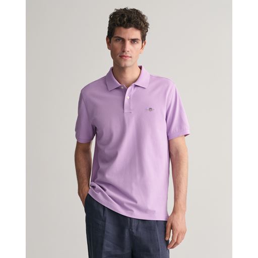 GANT Shield Piqué Polo T-shirt, Orchid Lilac, XXL