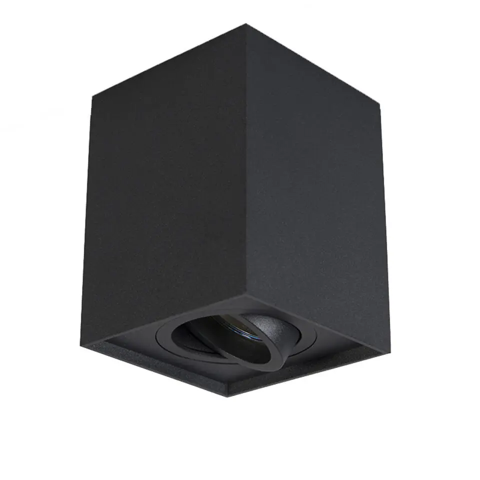 Qazqa opbouwspots quadro zwart gu10