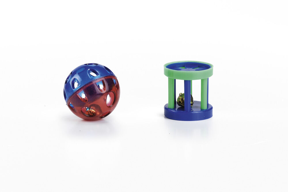 Beeztees Bal en Roller met Bel - Kattenspeeltje