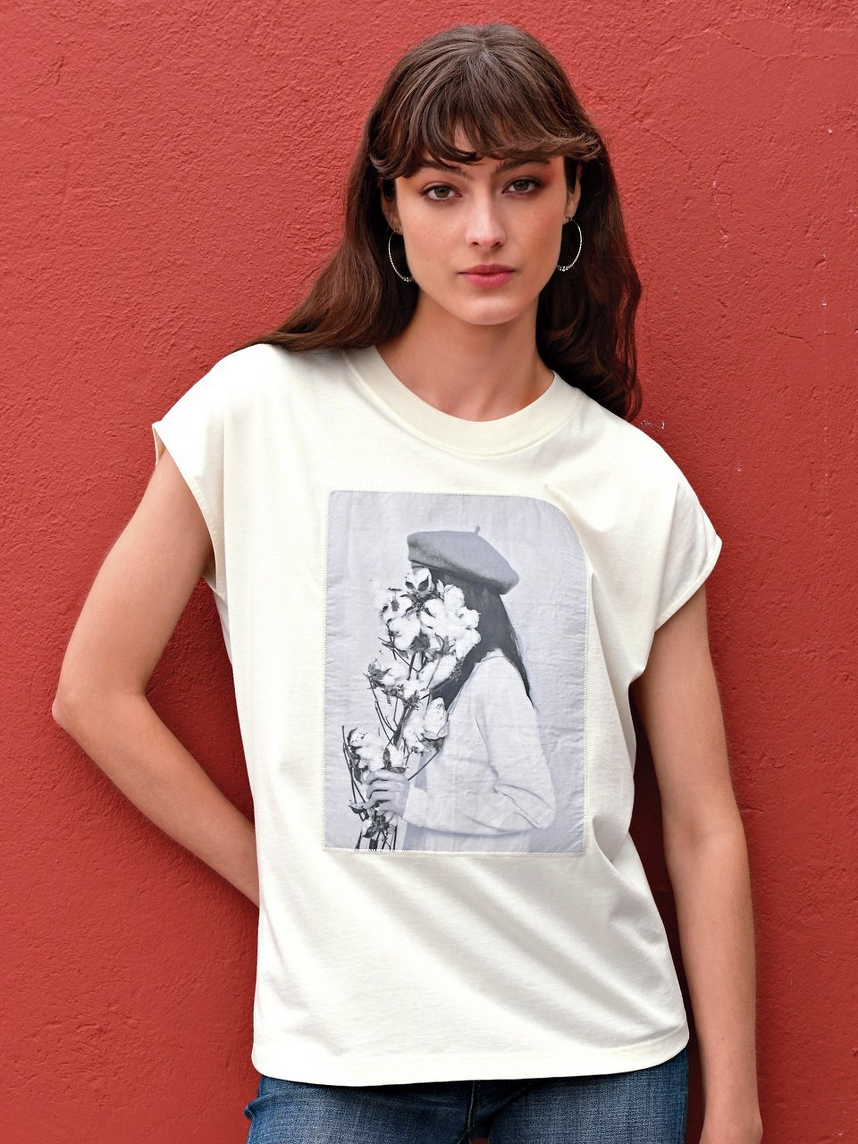 Rundhals-Shirt