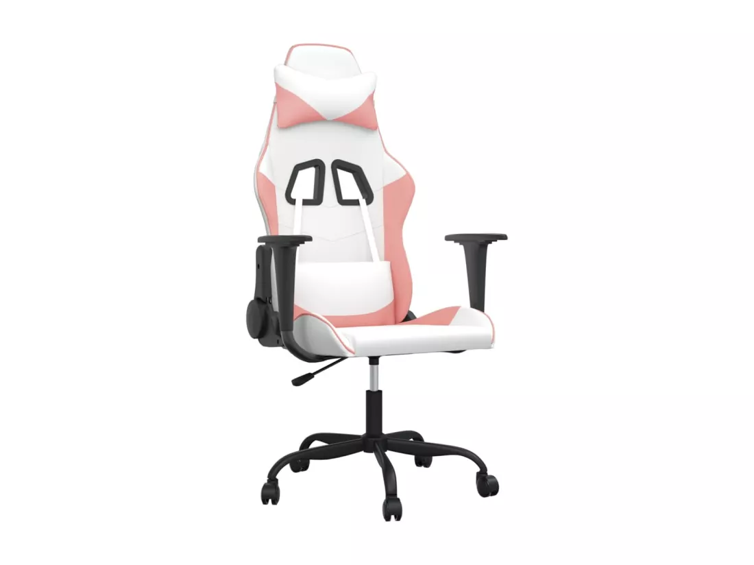 Chaise de jeu Blanc et rose Similicuir