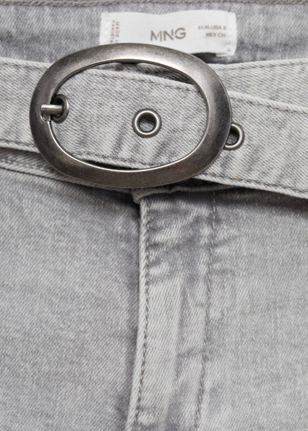 MANGO TEEN wide leg jeans grey denim