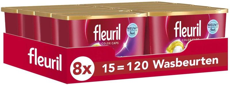 8x Fleuril Renew Color Caps 15 Wasbeurten 15 stuks