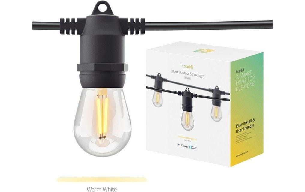 Gartenleuchte String Light 12 LEDs, 5m, WarmweissSmart Outdoor Lichterkette