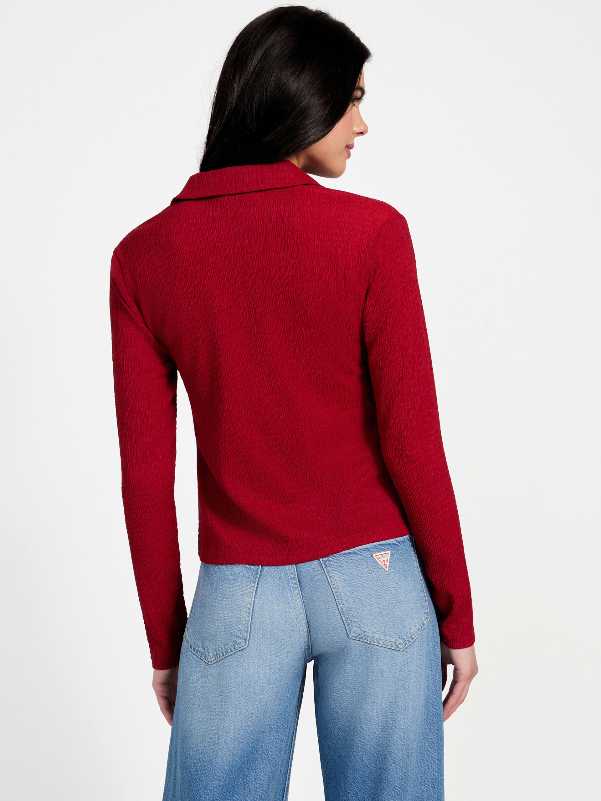Blusa Tessa com detalhes franzidos