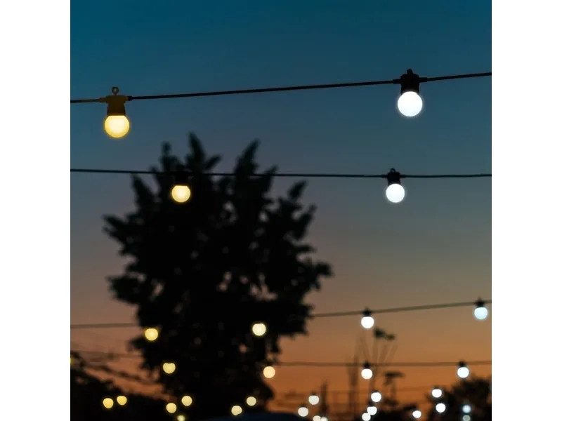 Twinkly Festoon Smart Udendørs Lyskæde med hvidt lys - 20 m.