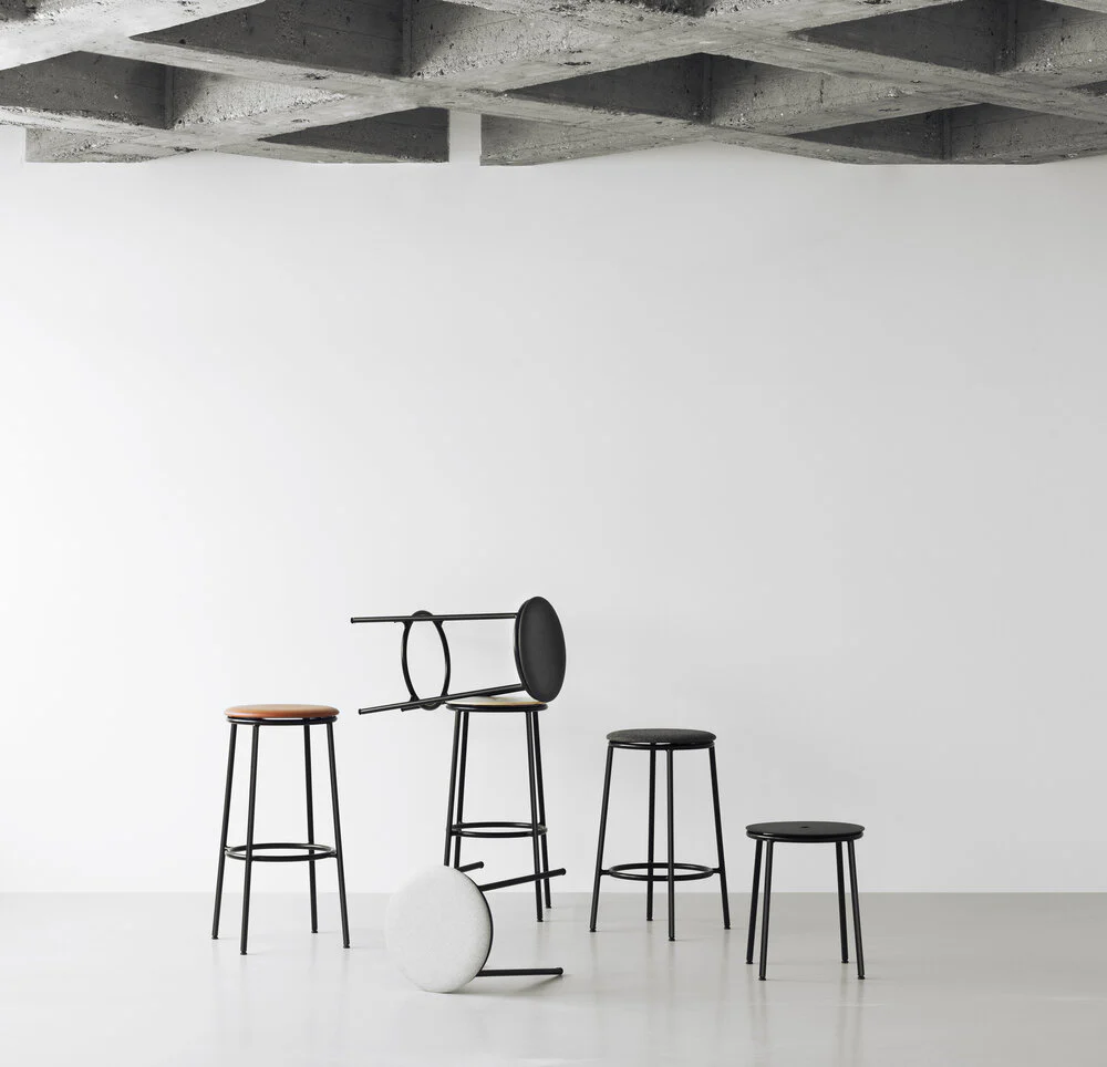Normann Copenhagen  Circa barstol, sort - 65 cm.