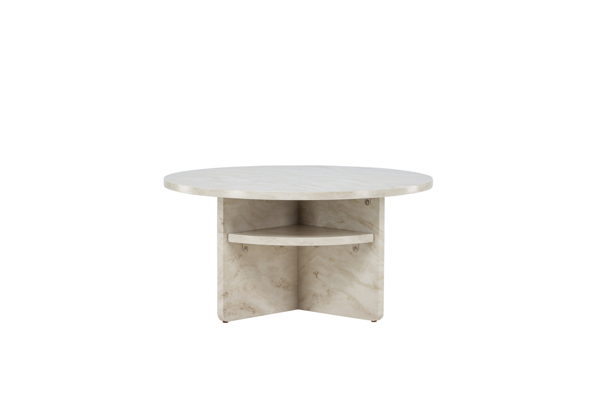 Kuopio Salontafel - ø85 cm - Marmer look