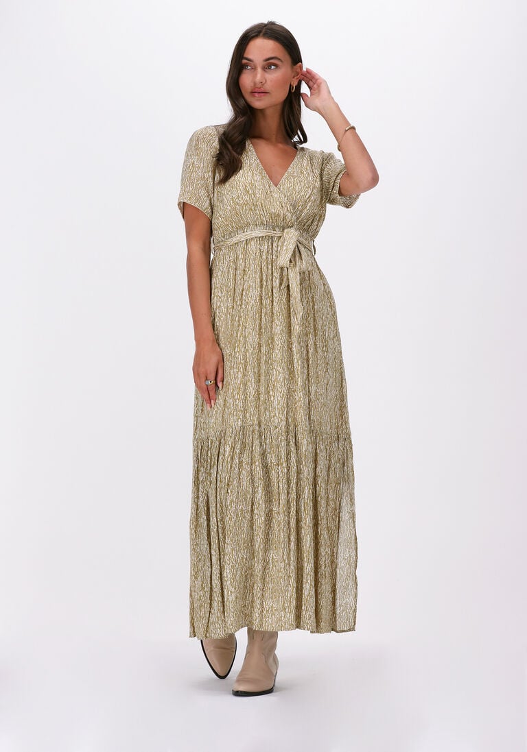 CIRCLE OF TRUST khaki circle of trust maxi jurk gloria dress